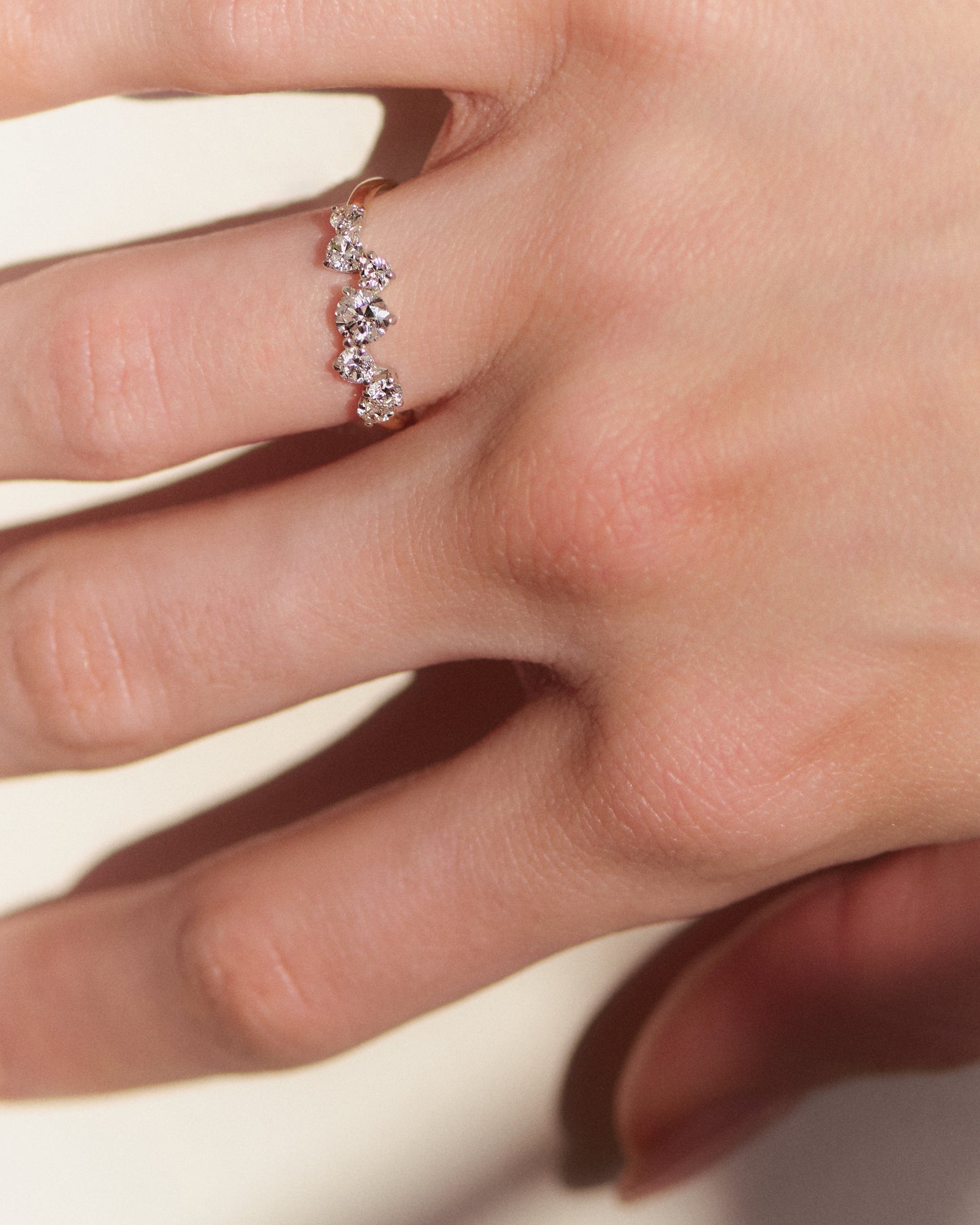 Solaris Eternity Ring in 14ct Yellow Gold & Platinum