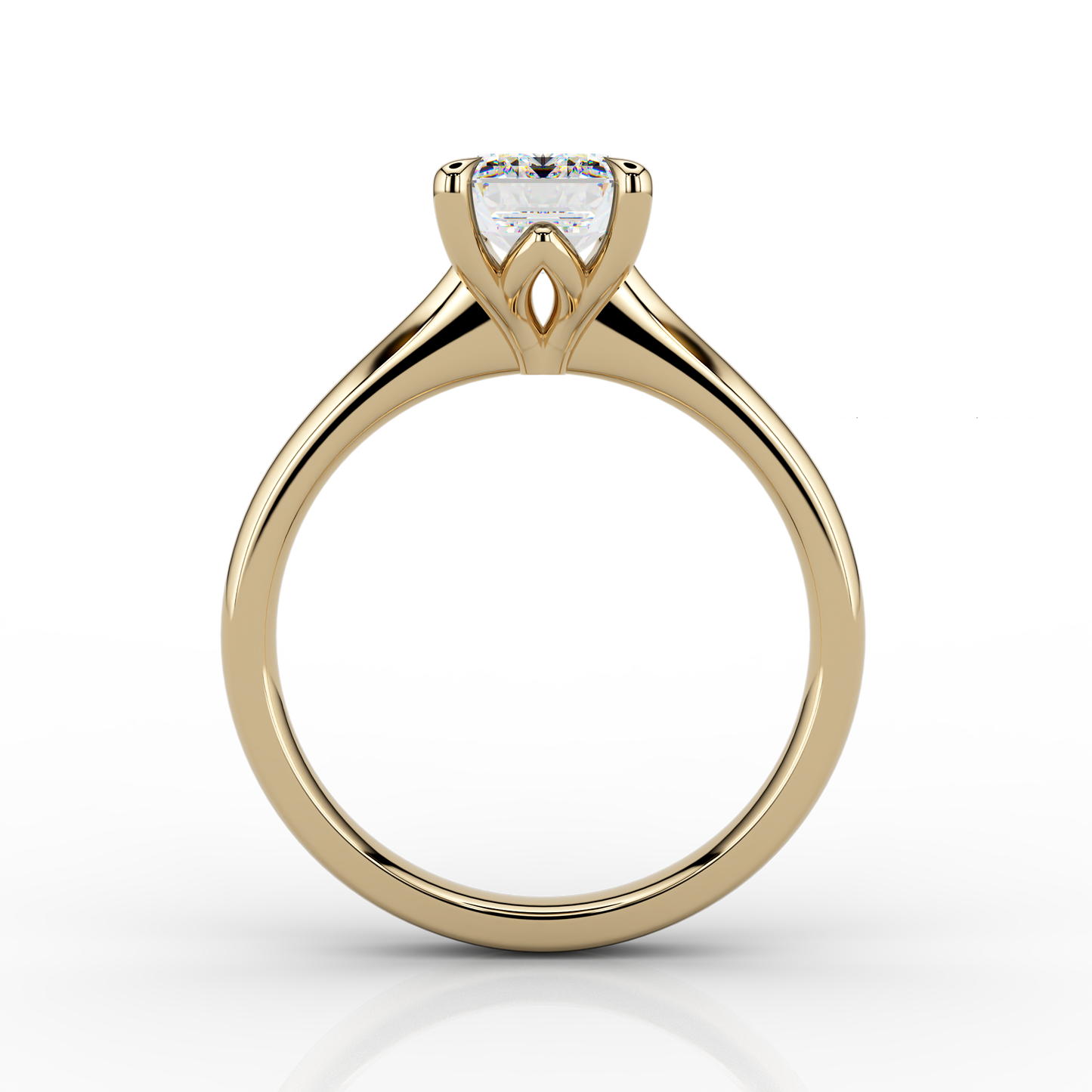 Luna Emerald 1.09ct HVVS1 Ring in 18ct Yellow Gold
