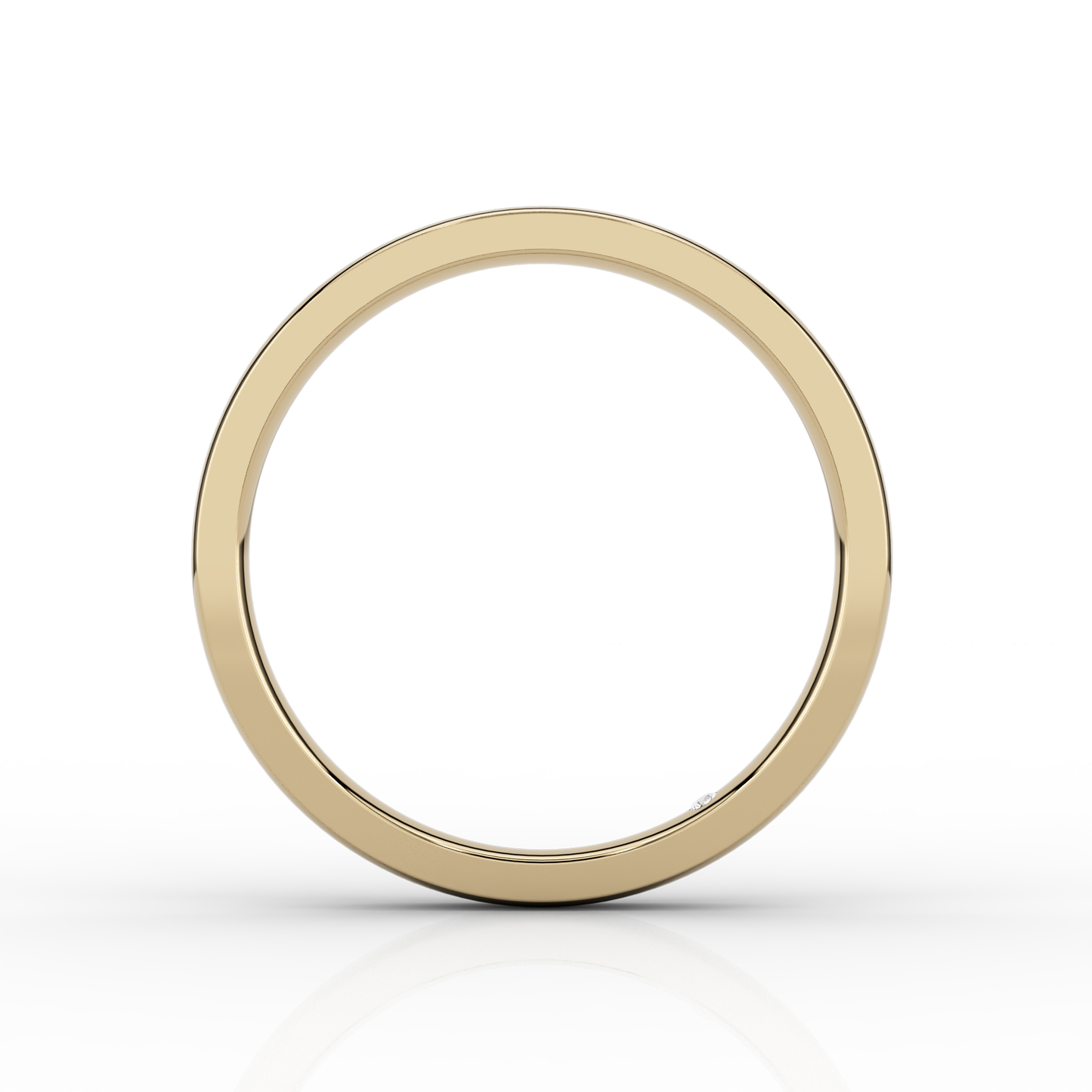 Classic Fine Wedding Band In 18ct Yellow Gold