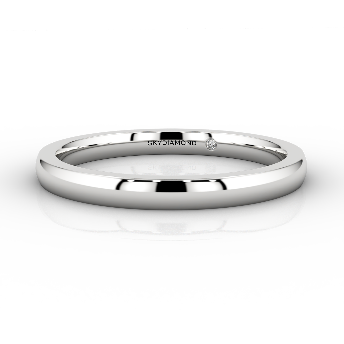 Classic Fine Wedding Band In Platinum