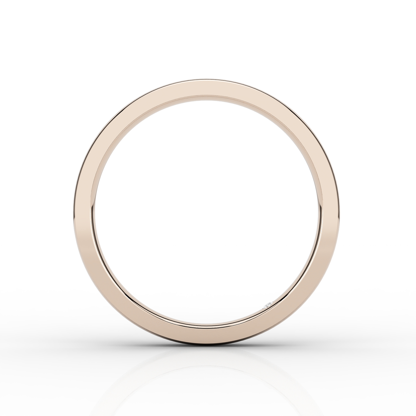 Classic Fine Wedding Band In 18ct Rose Gold