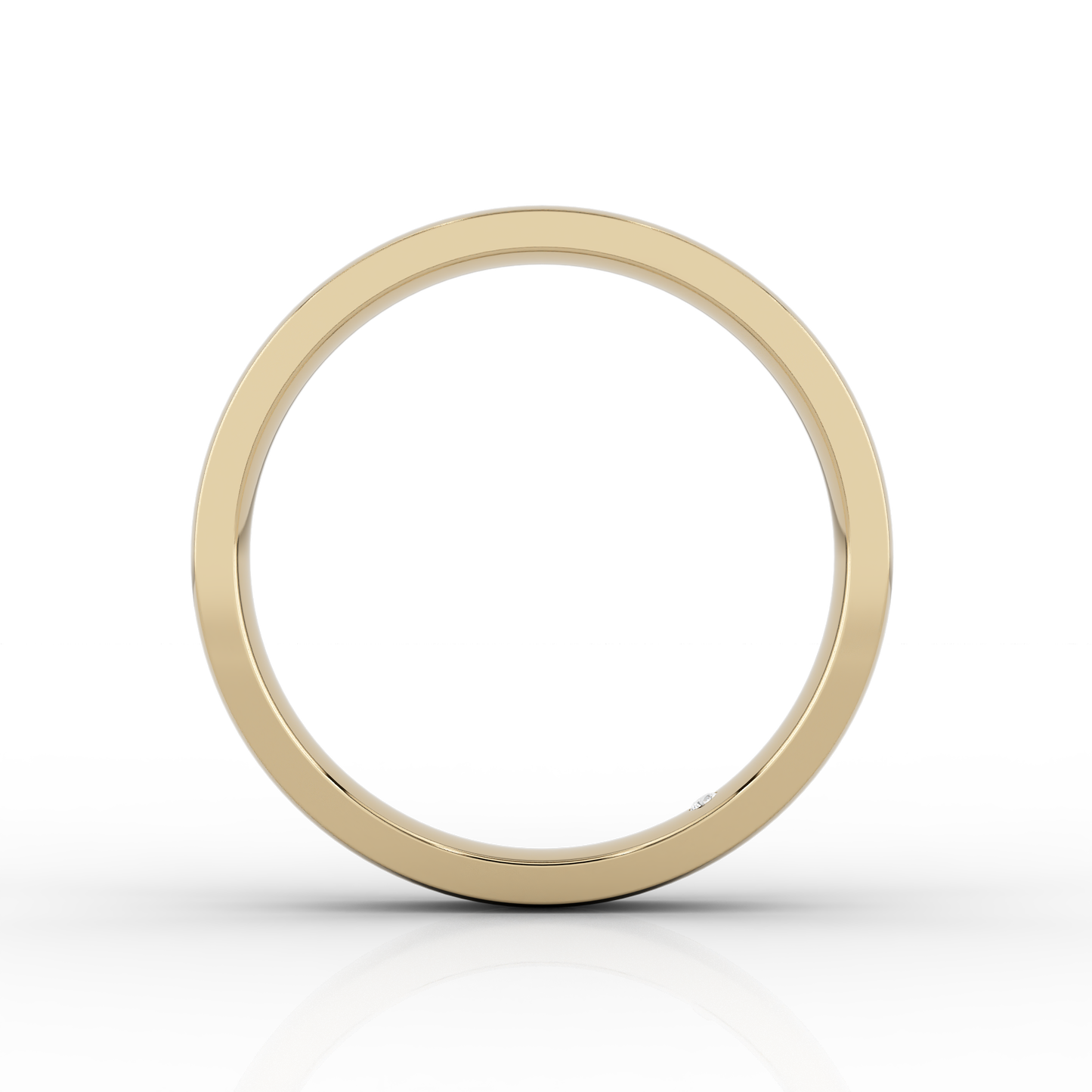 Classic Medium Wedding Band In 18ct Yellow Gold