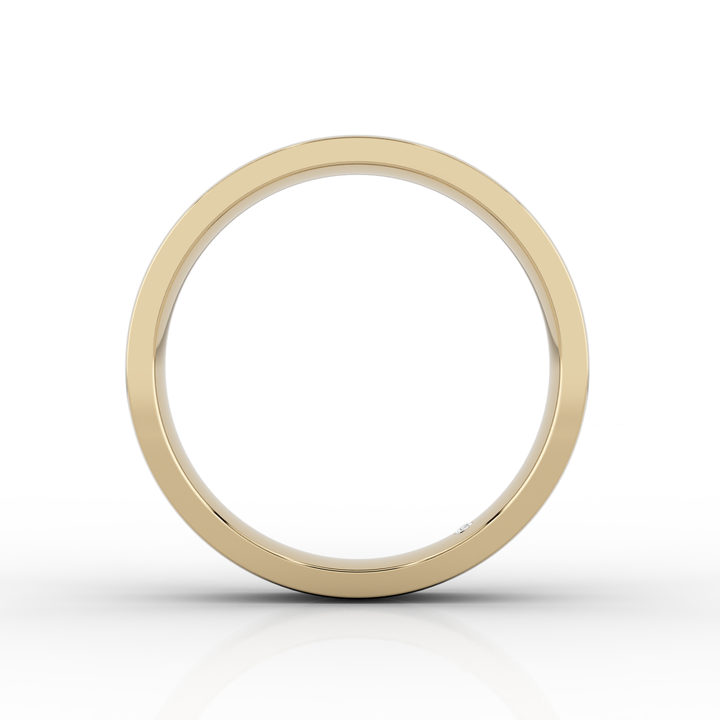 Classic Wide Wedding Band In 18ct Yellow Gold