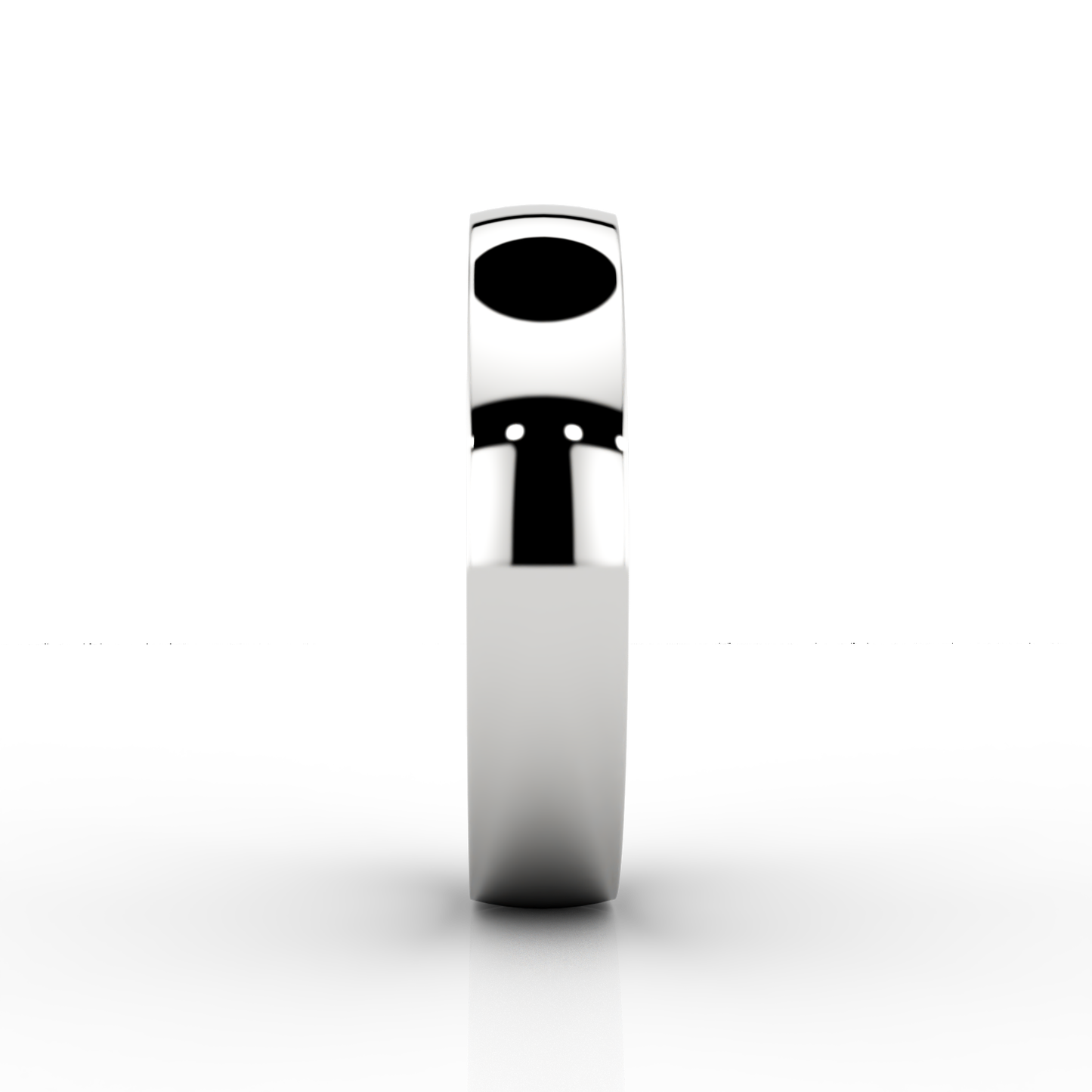 Classic Wide Wedding Band In Platinum