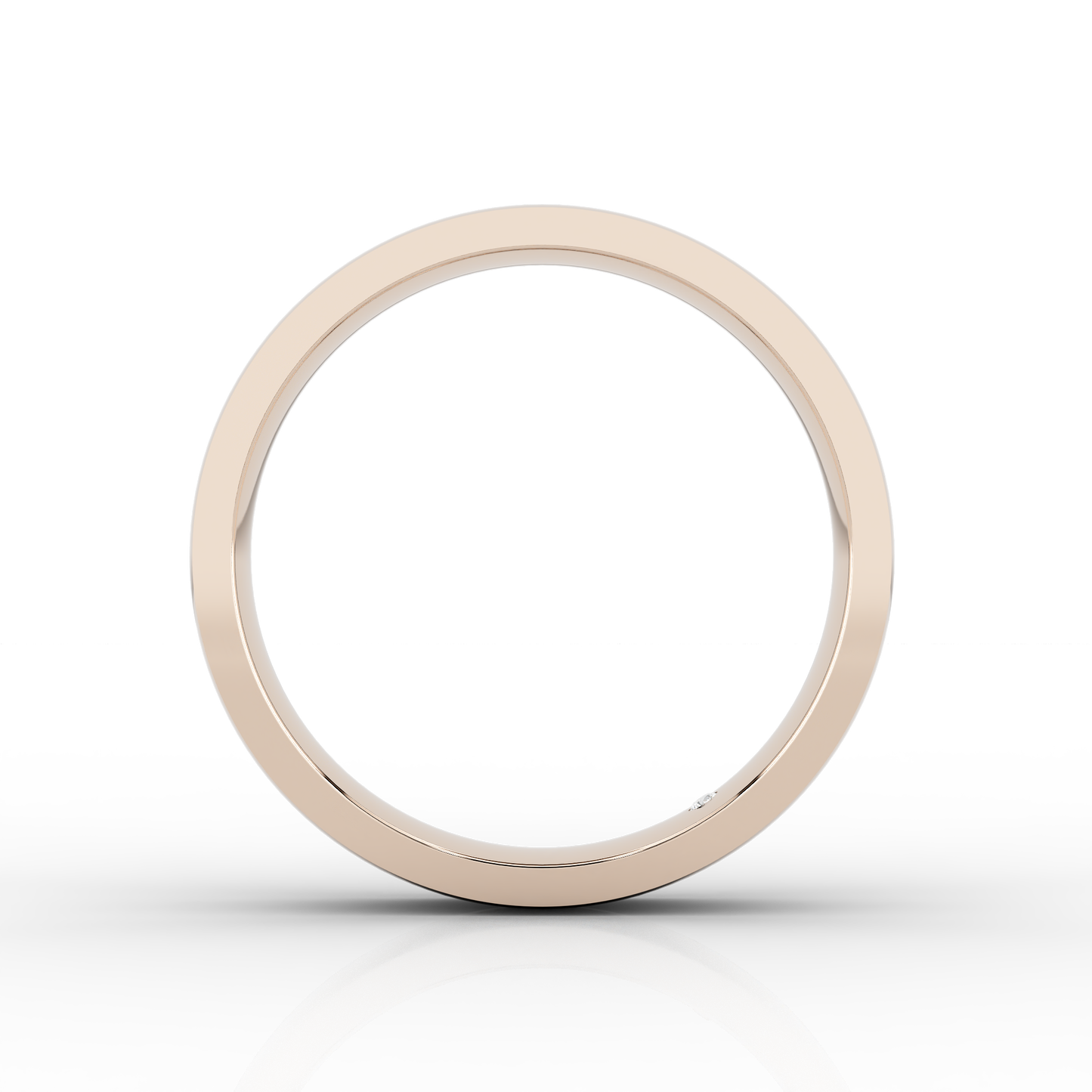 Classic Wide Wedding Band In 18ct Rose Gold