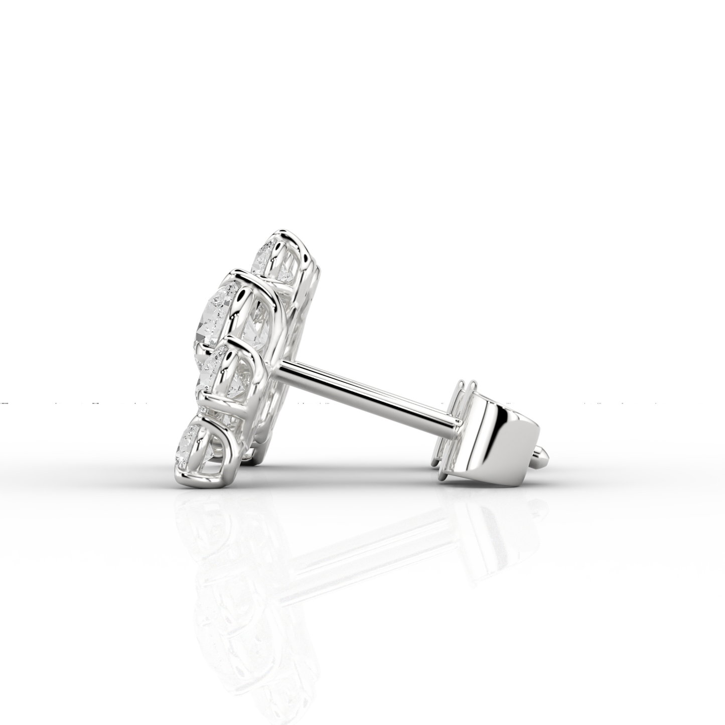 Solaris 0.94ct Climber Earrings in Platinum