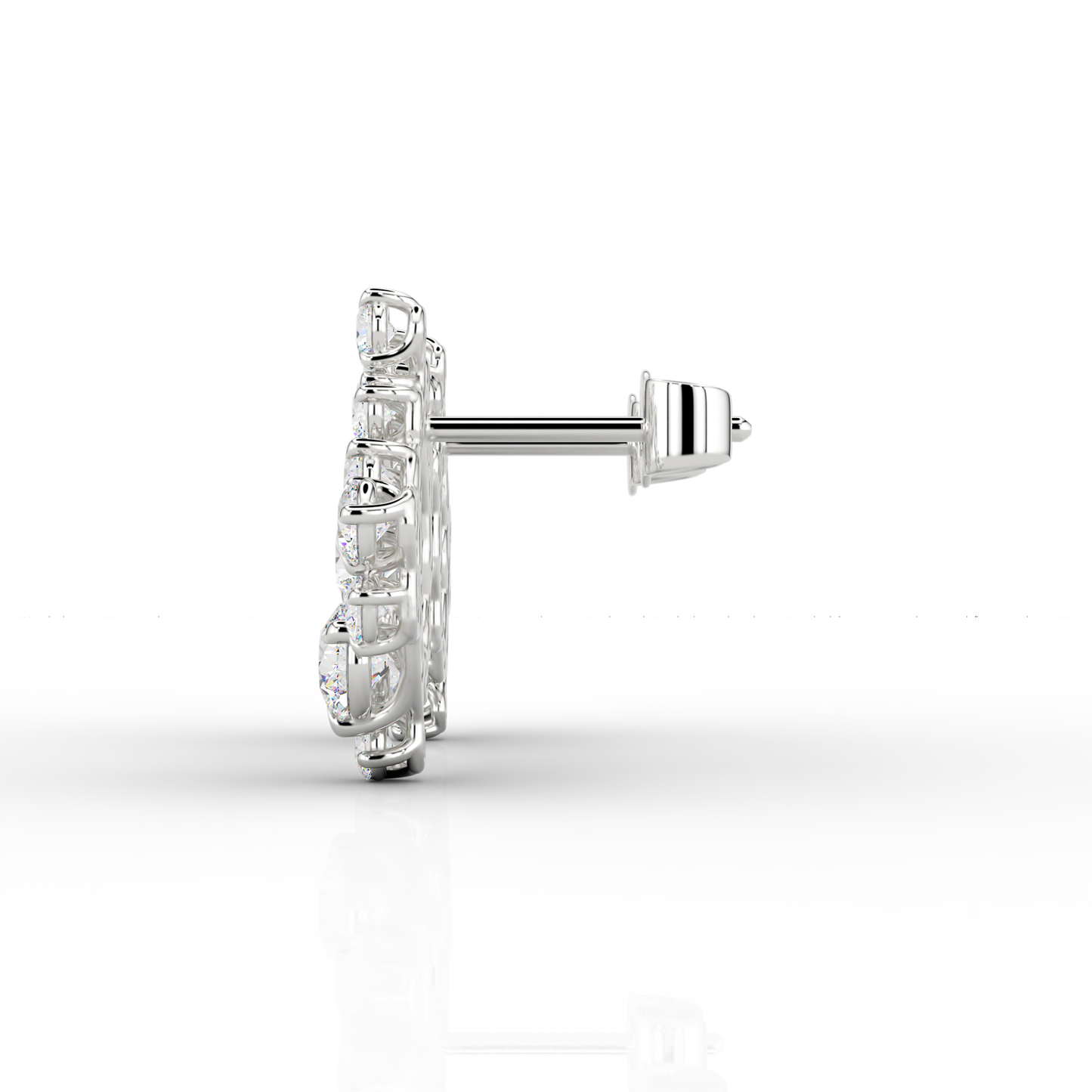 Solaris 2.64ct Halo Earrings in Platinum