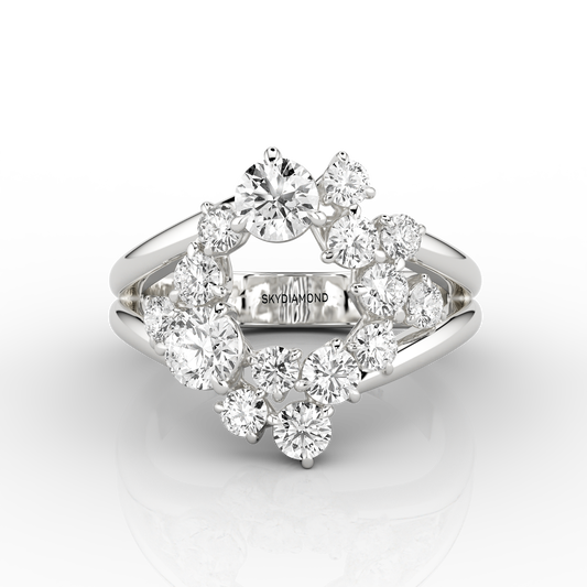 Solaris 1.32ct Halo Ring in Platinum