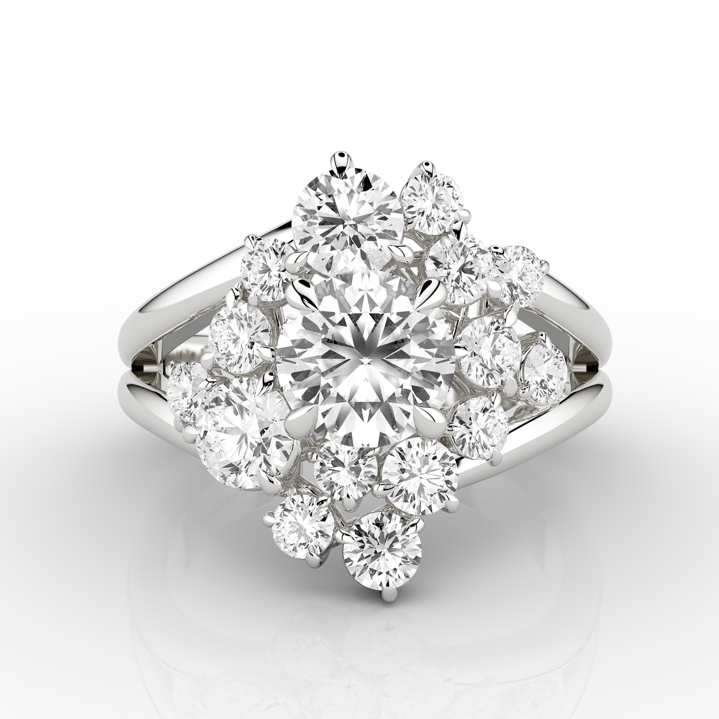 Solaris 2.22ct Eclipse Ring in Platinum