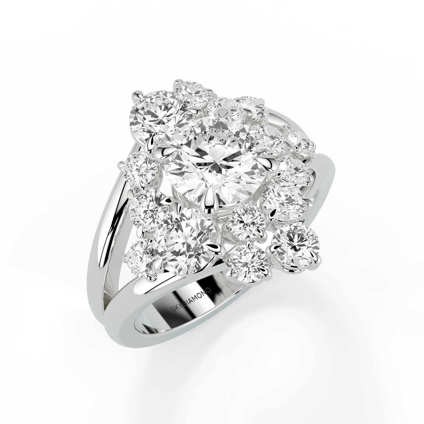 Solaris 2.22ct Eclipse Ring in Platinum