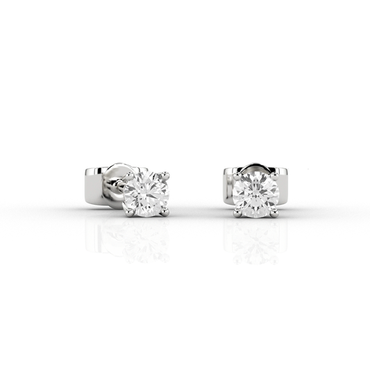 Classic 1/5ct Studs in 9ct Recycled White Gold