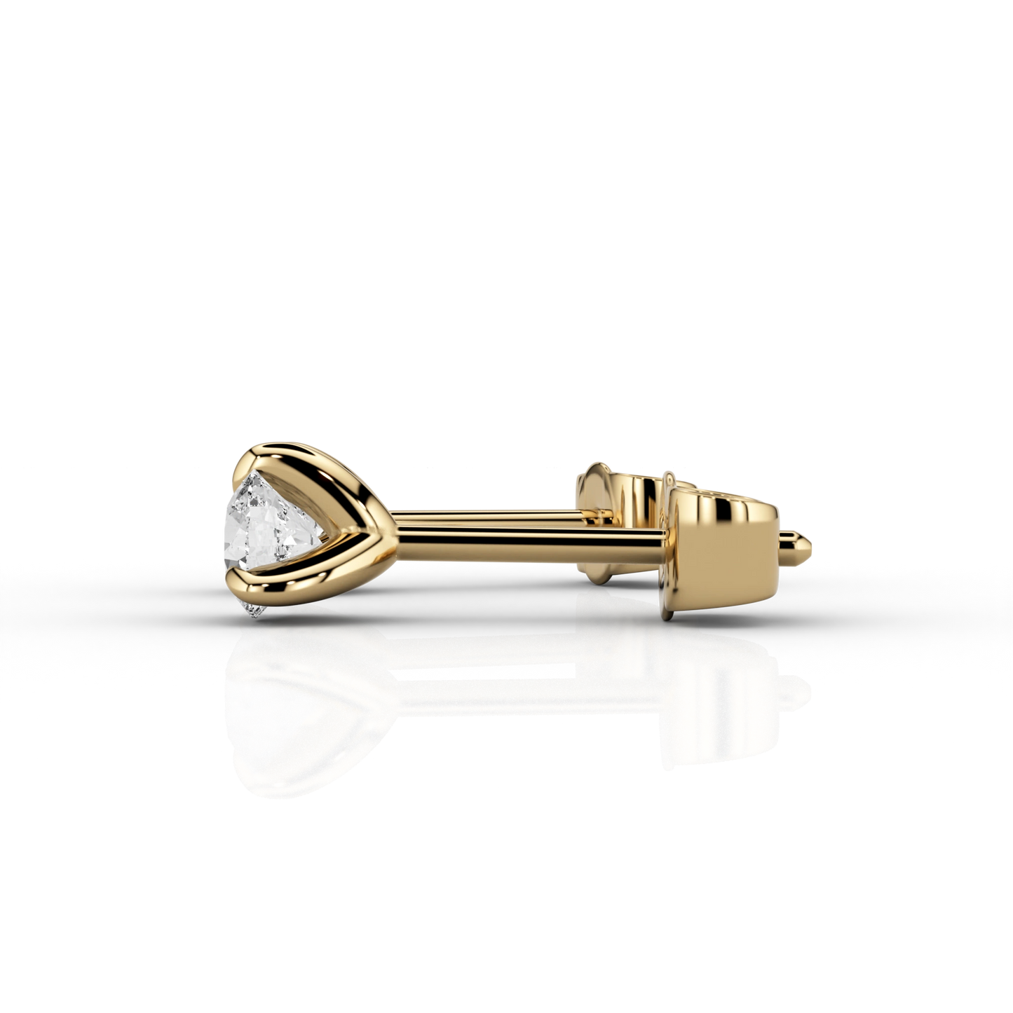 Nacelle Claw 1/3ct Earrings in 18ct Yellow Gold