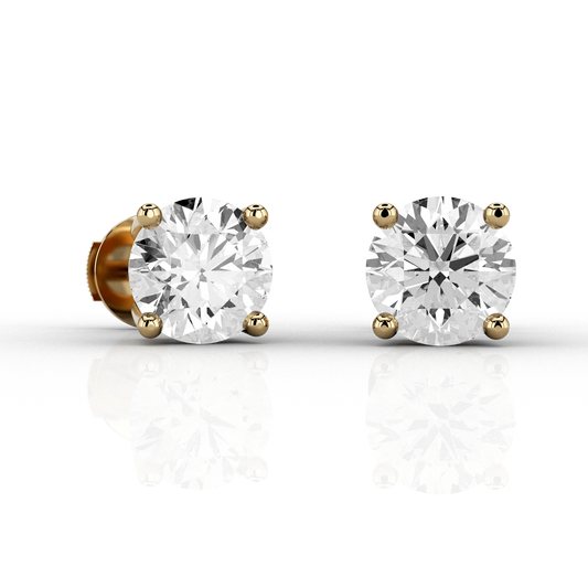 Classic 1.7ct Studs in 18ct Recycled Yellow Gold