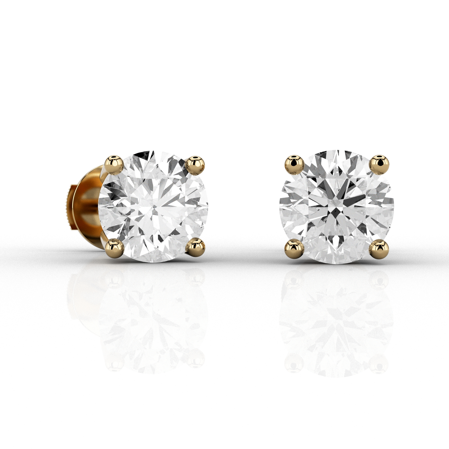 Classic 1.7ct Studs in 18ct Yellow Gold