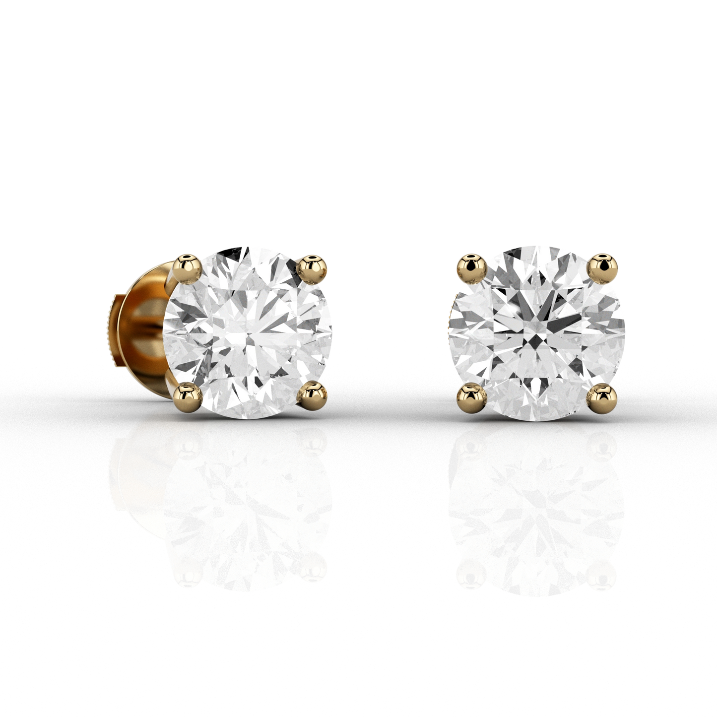 Classic 1.48ct Studs in 18ct Yellow Gold