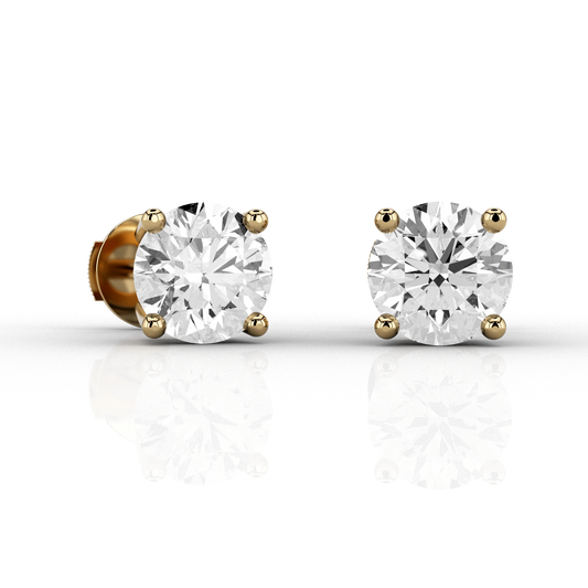 Classic 1.52ct Studs in 18ct Recycled Yellow Gold