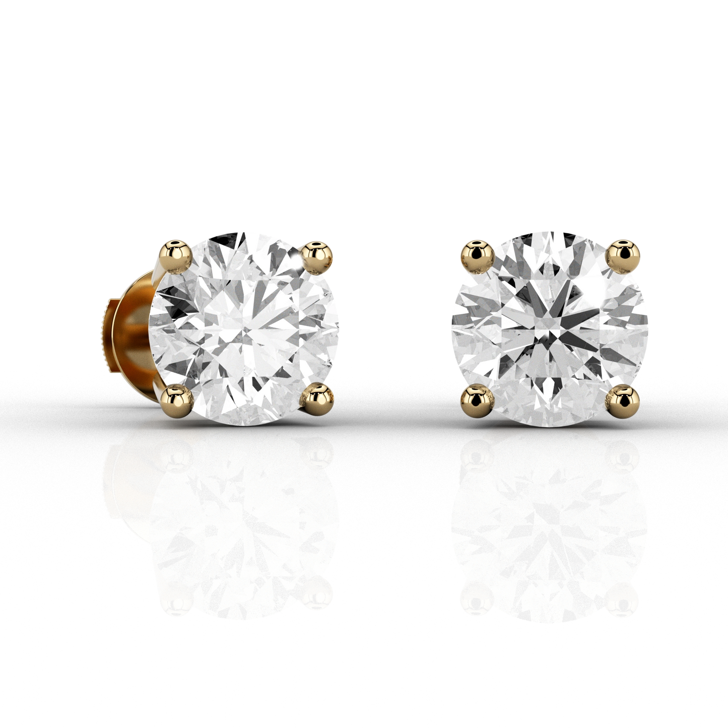 Classic 2.08ct Studs in 18ct Yellow Gold