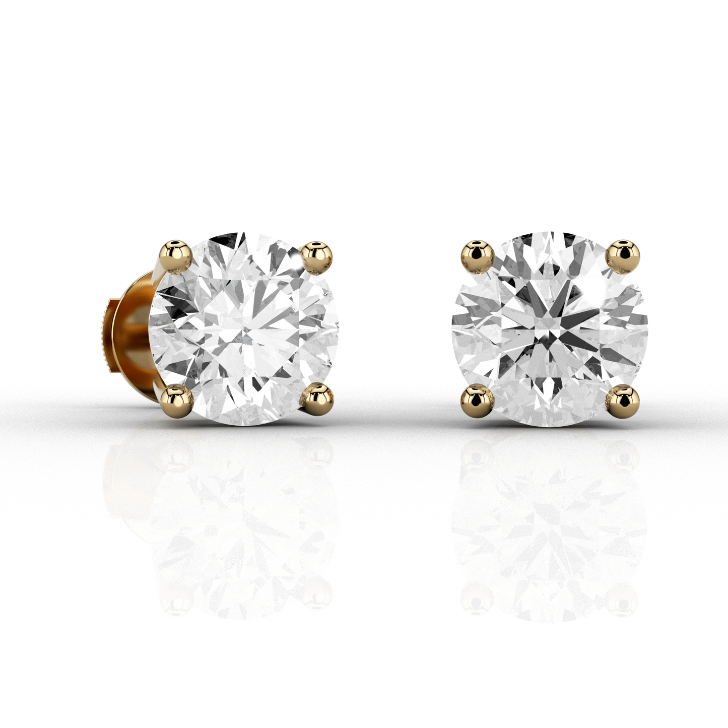 Classic 2.04ct Studs in 18ct Yellow Gold