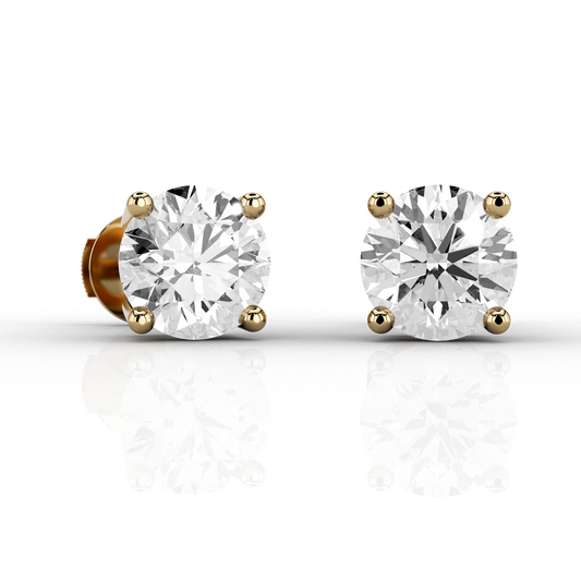Classic 2.04ct Studs in 18ct Yellow Gold