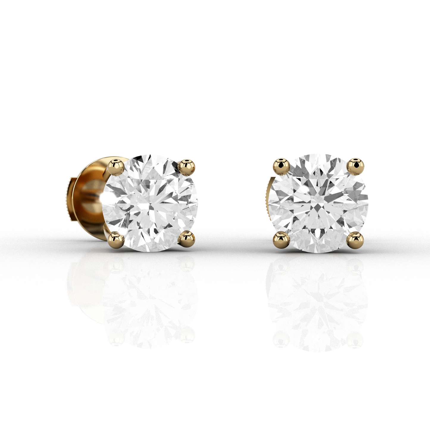 Classic 1.34ct Studs in 18ct Yellow Gold