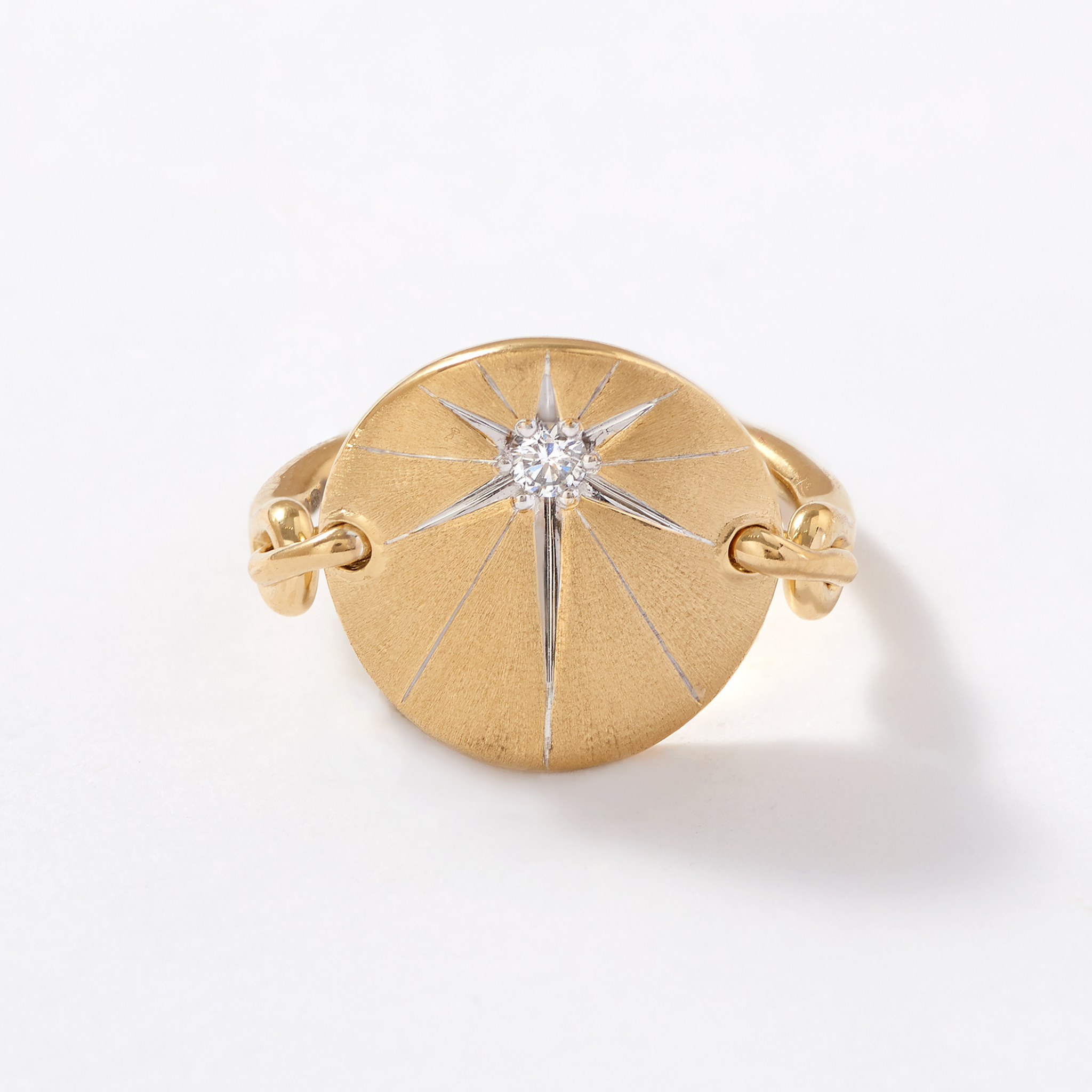 Elemental Fire Ring 14ct Yellow Gold