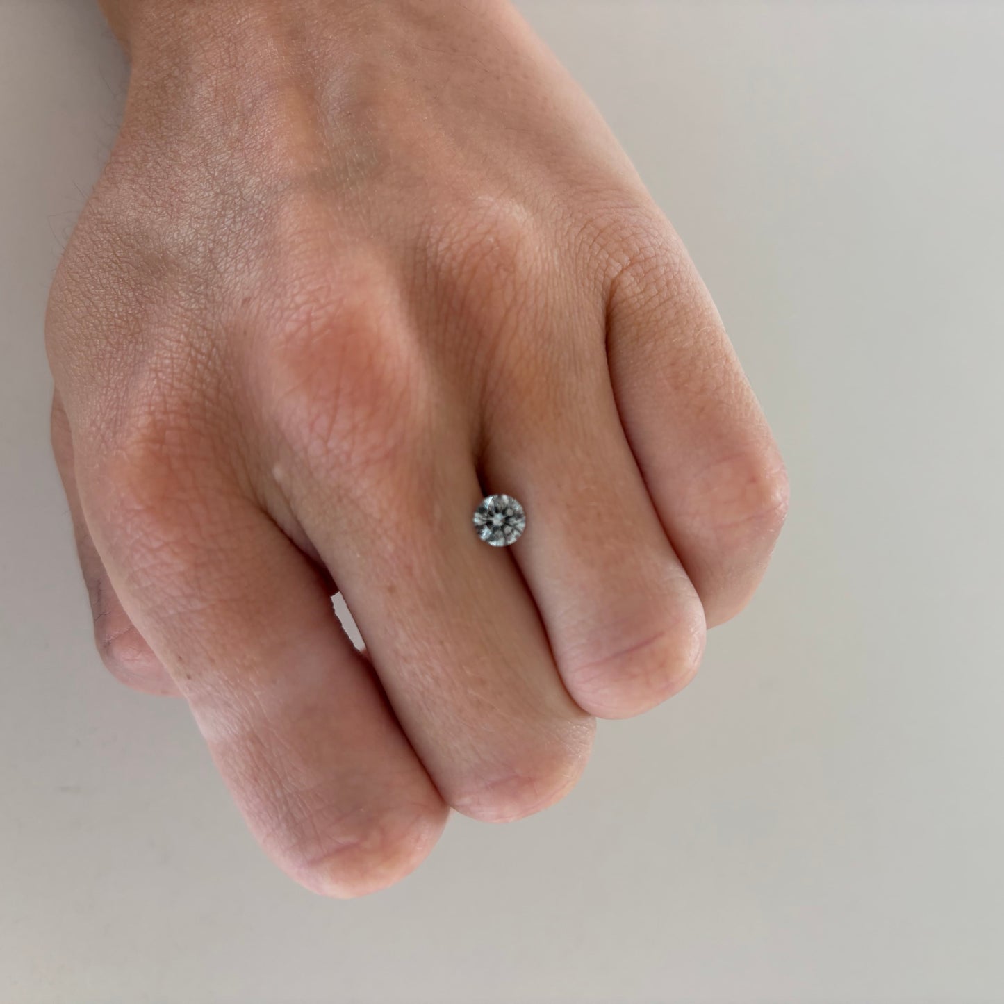 0.50ct Blue Round Brilliant Skydiamond