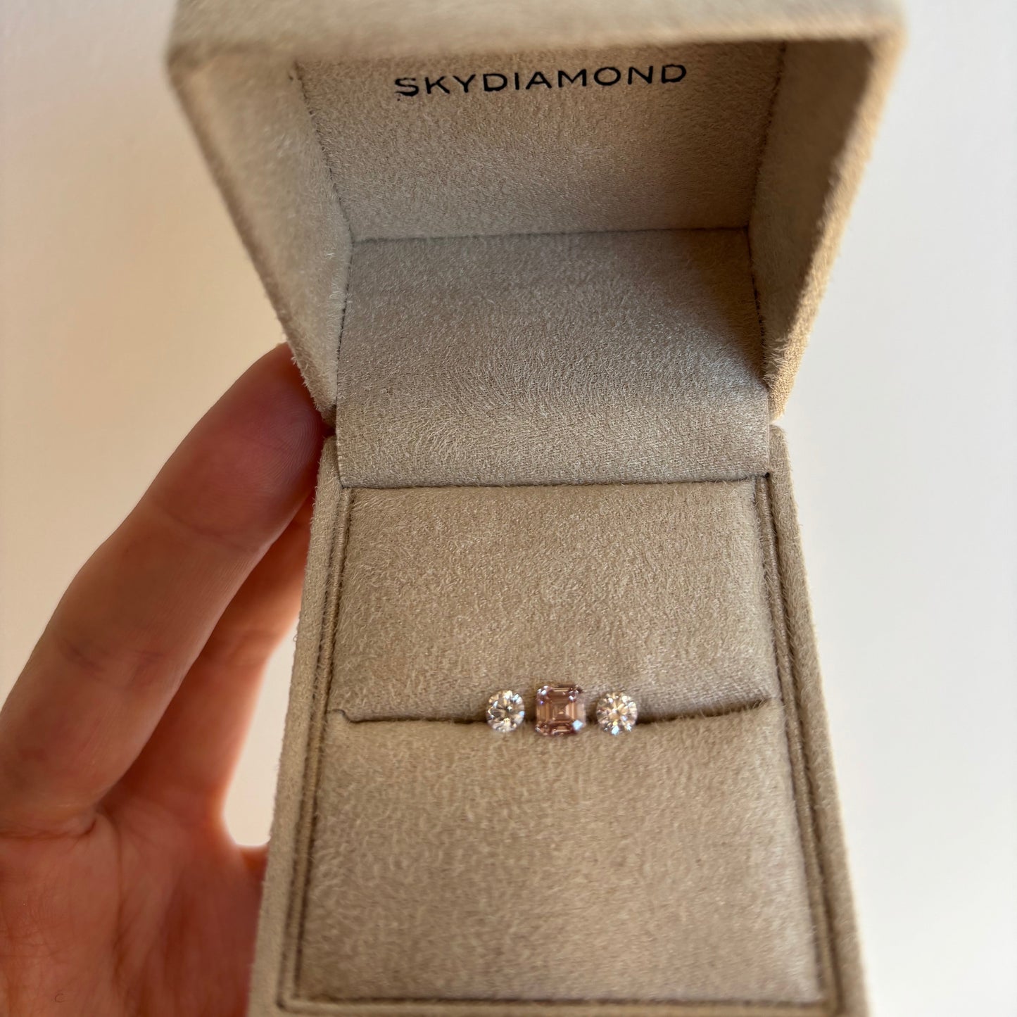 0.69ct Pink Asscher Skydiamond