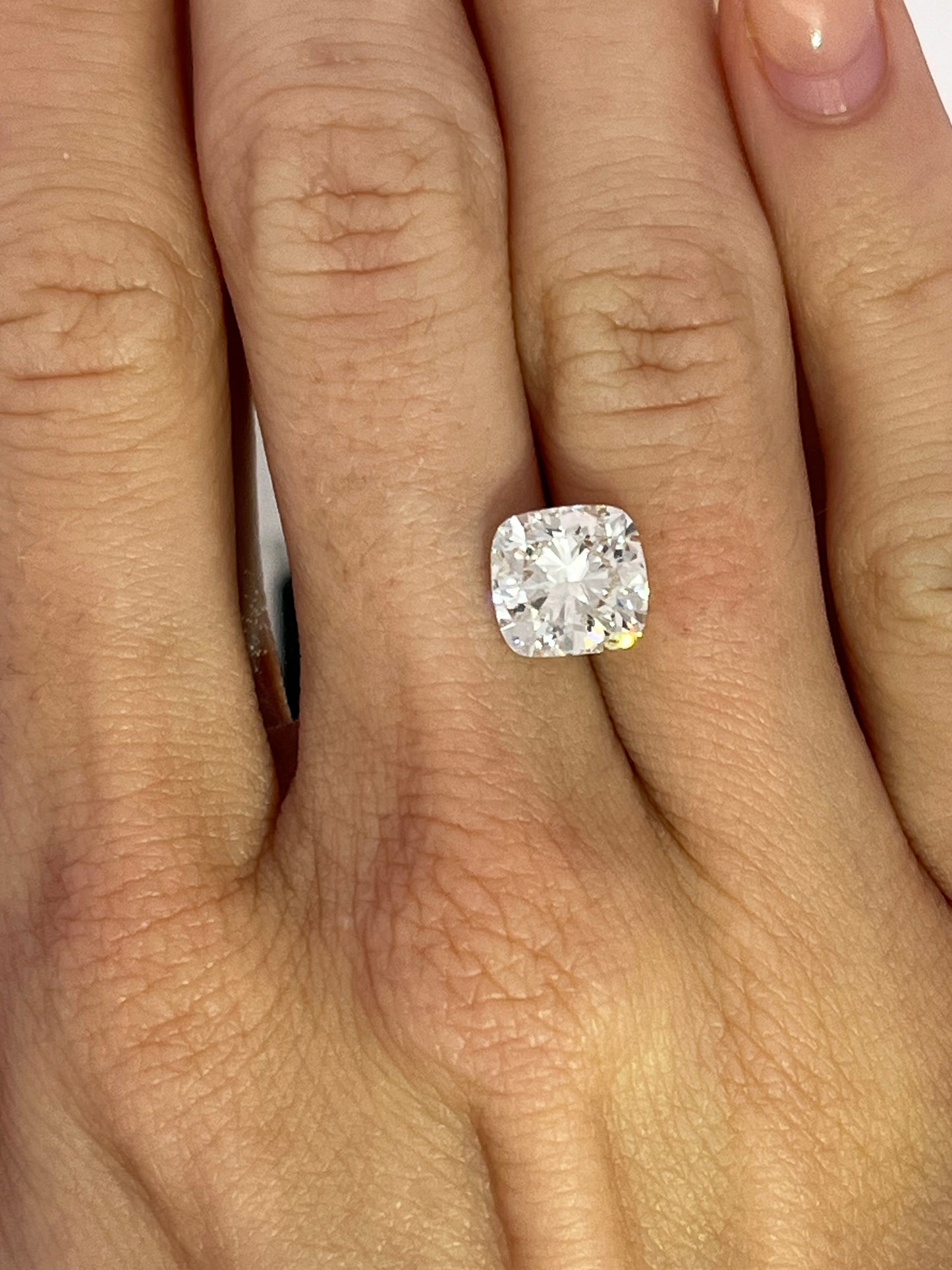 3.42 Carat Cushion Skydiamond