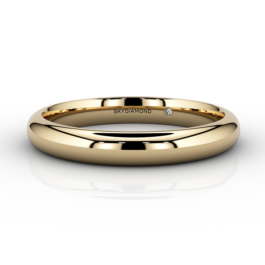 Modern Medium Wedding Band
