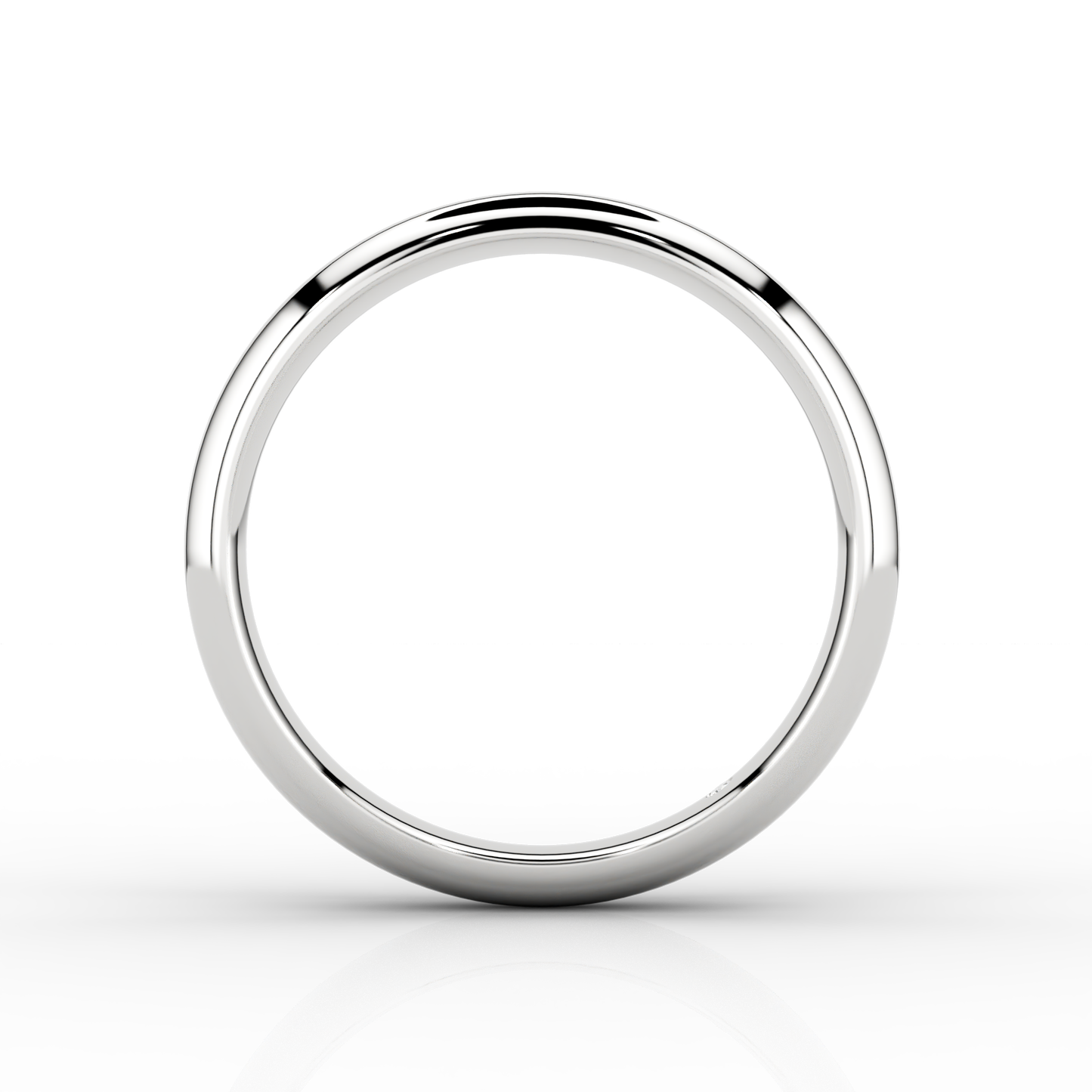 Modern Medium Wedding Band In Platinum
