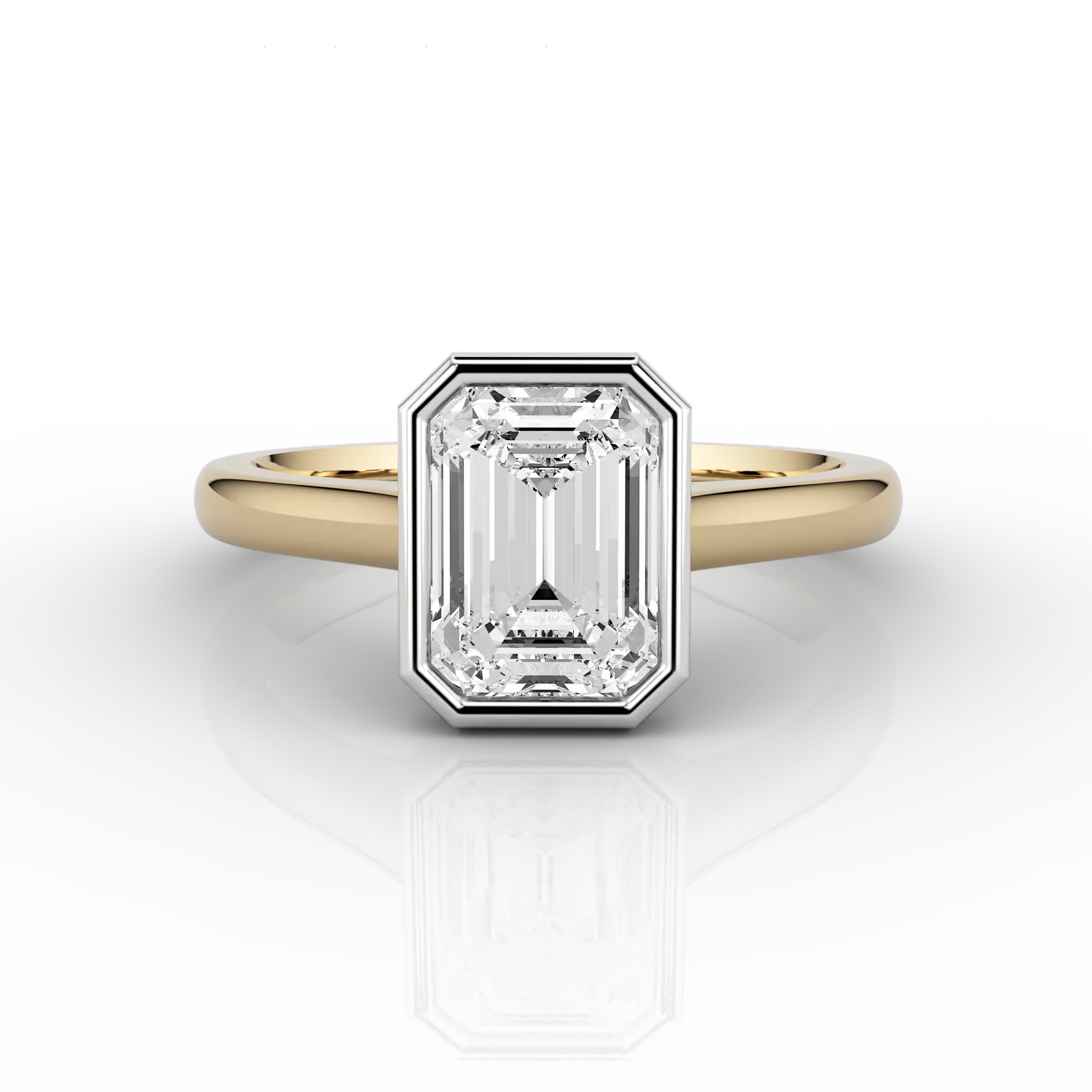 Nacelle Bezel Solitaire Rings