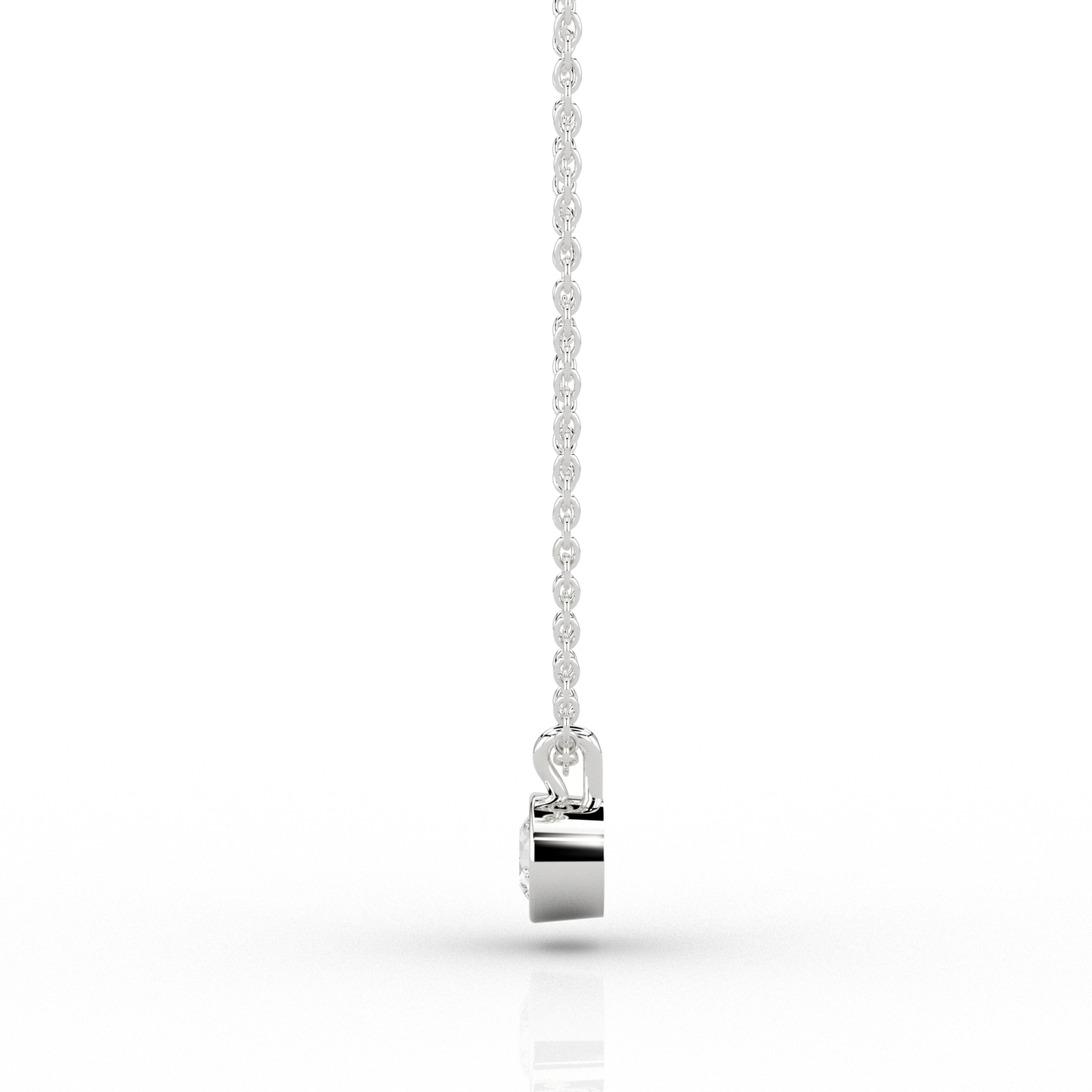Modern 0.33ct Pendant in 9ct White Gold