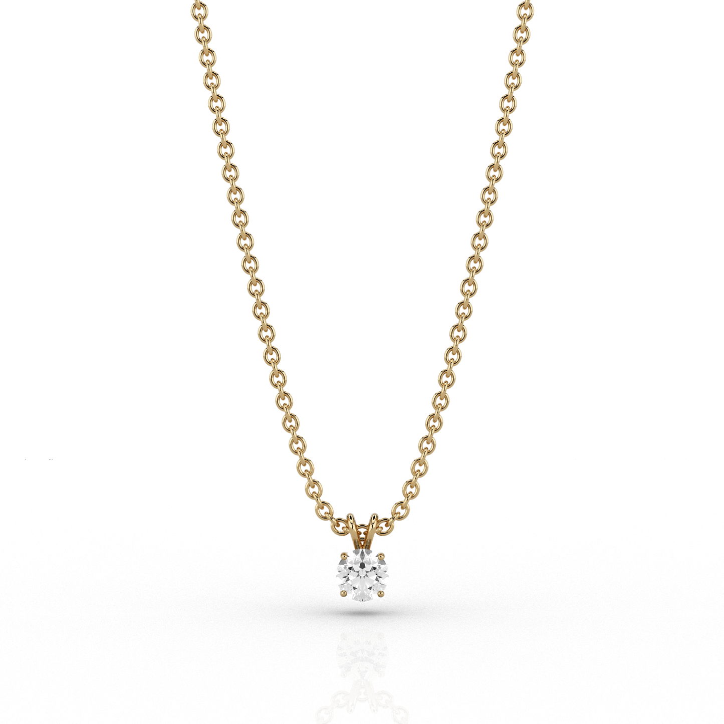 Classic 0.2ct Diamond Pendant in 9ct Recycled Yellow Gold