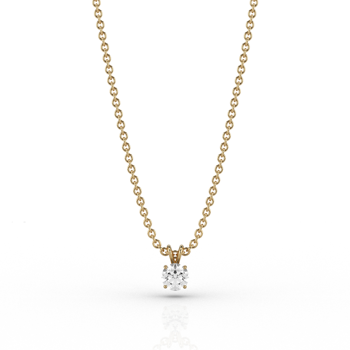 Classic 0.25ct Diamond Pendant in 9ct Recycled Yellow Gold