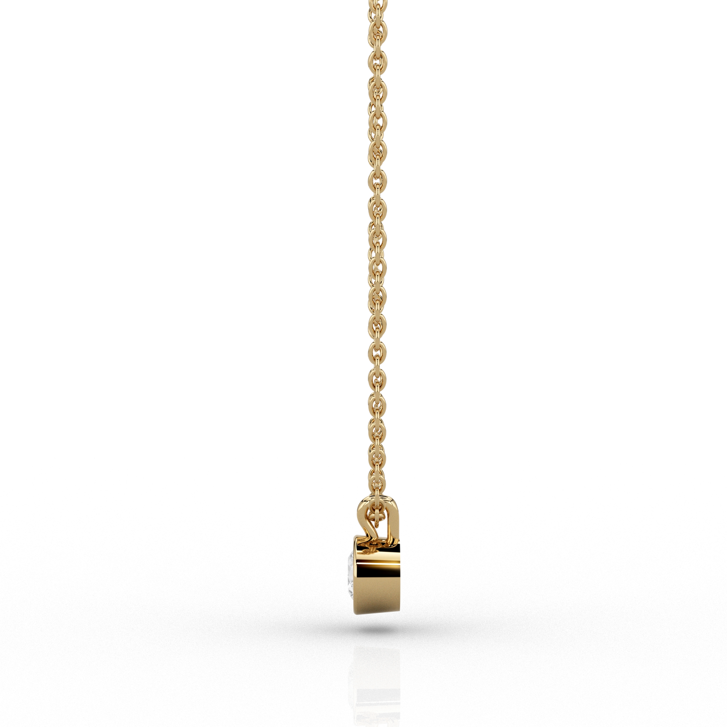 Modern 0.25ct Diamond Pendant in 9ct Recycled Yellow Gold