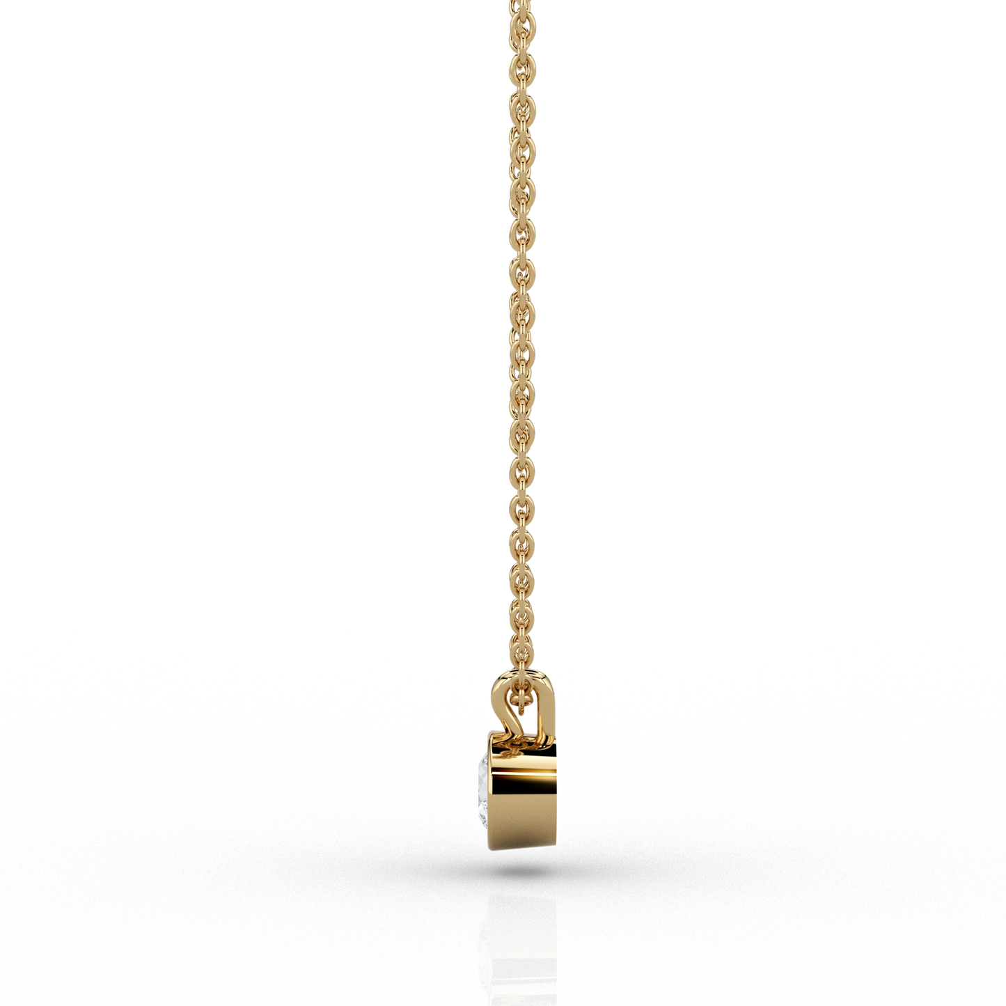 Modern 0.33ct Pendant in 9ct Recycled Yellow Gold