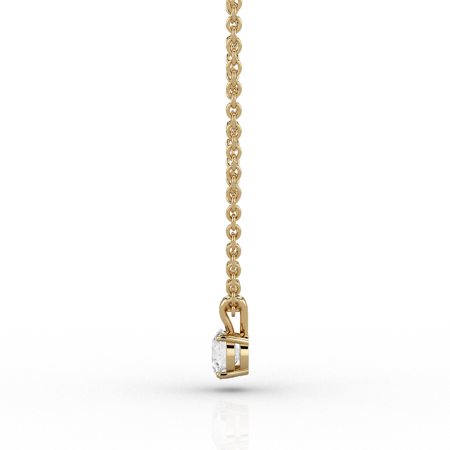 Classic 0.52ct Diamond Pendant in 18ct Recycled Yellow Gold