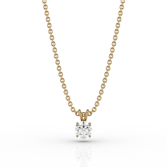 Classic 0.65ct Pendant in 18ct Yellow Gold