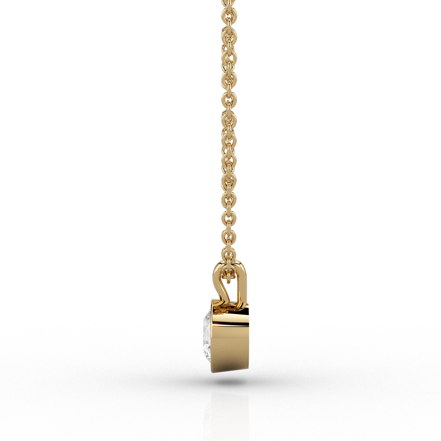 Modern 1.08ct Pendant in 18ct Yellow Gold