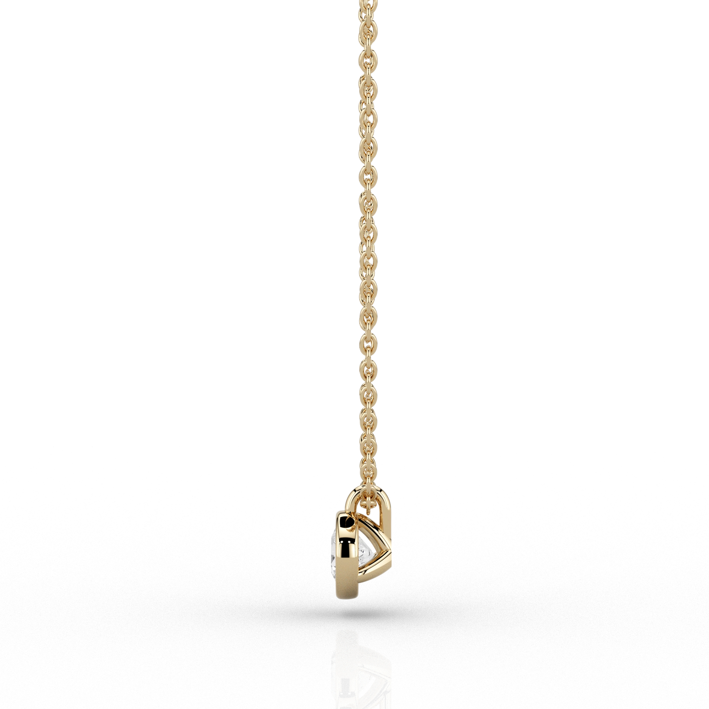 Nacelle Bezel 1/3ct Pendant in 18ct Yellow Gold