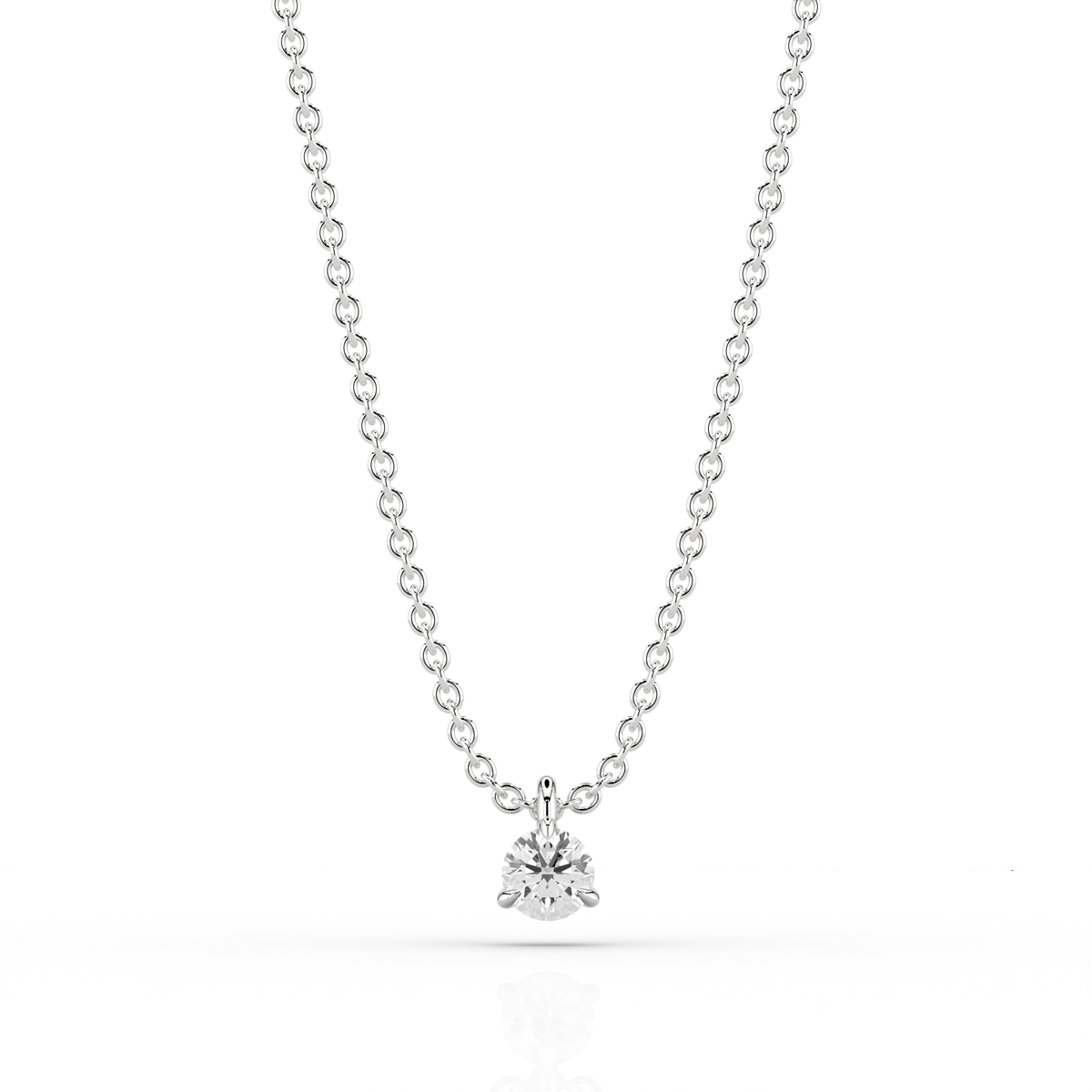 Nacelle Claw 0.20ct Pendant in 9ct White Gold