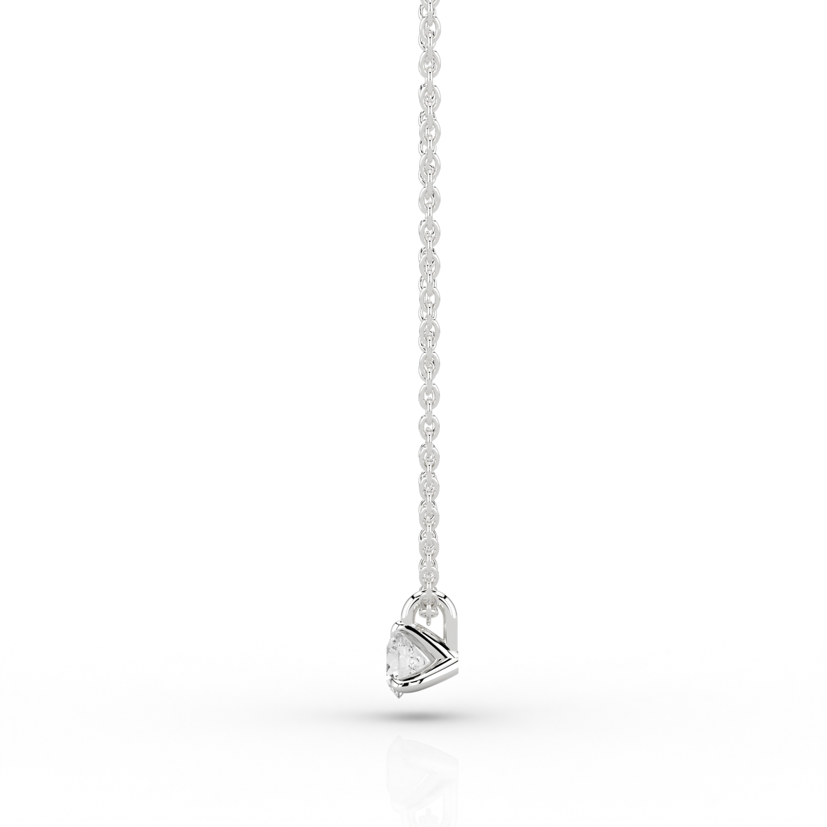 Nacelle Claw 0.20ct Pendant in 9ct White Gold