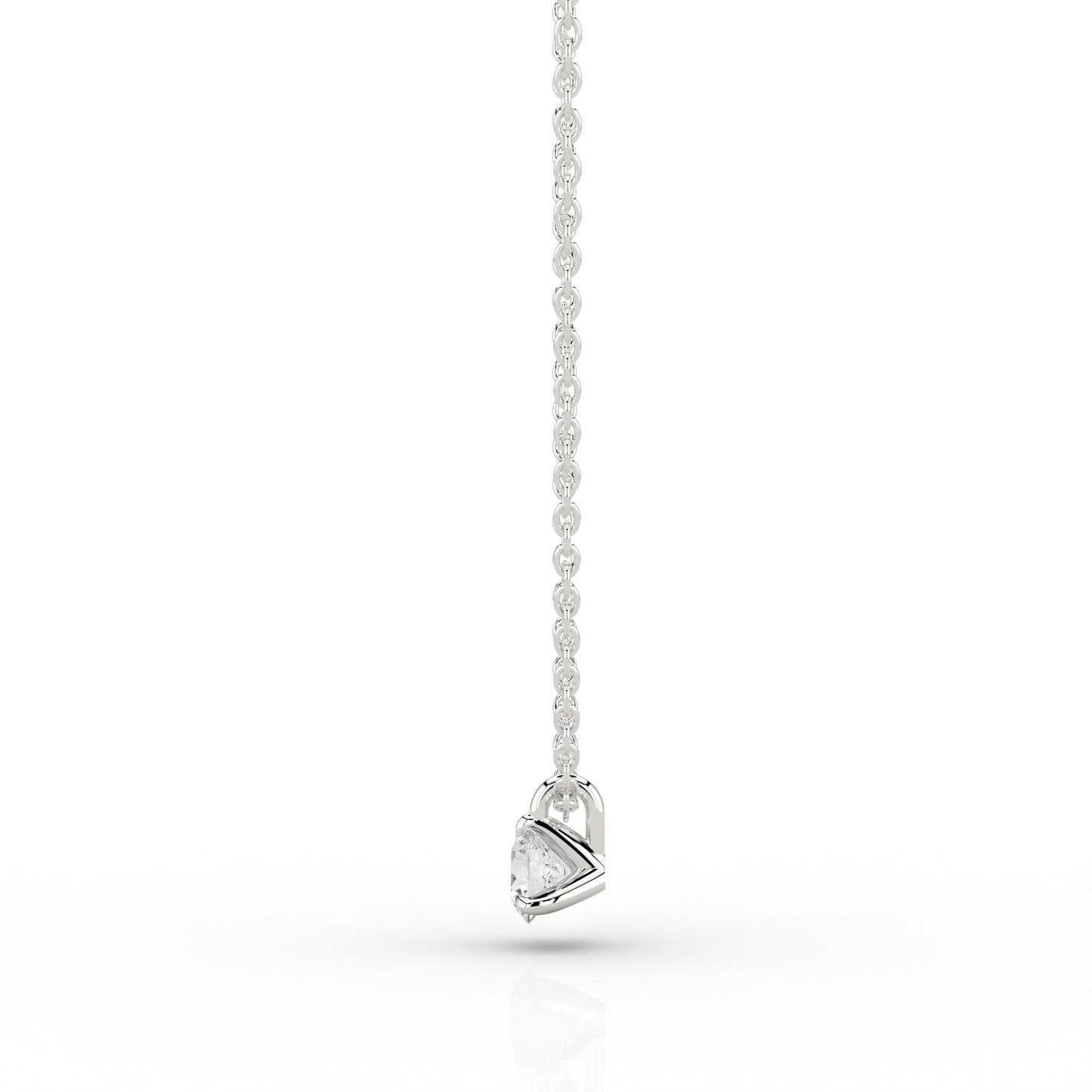 Nacelle Claw 1/4ct Pendant in Platinum