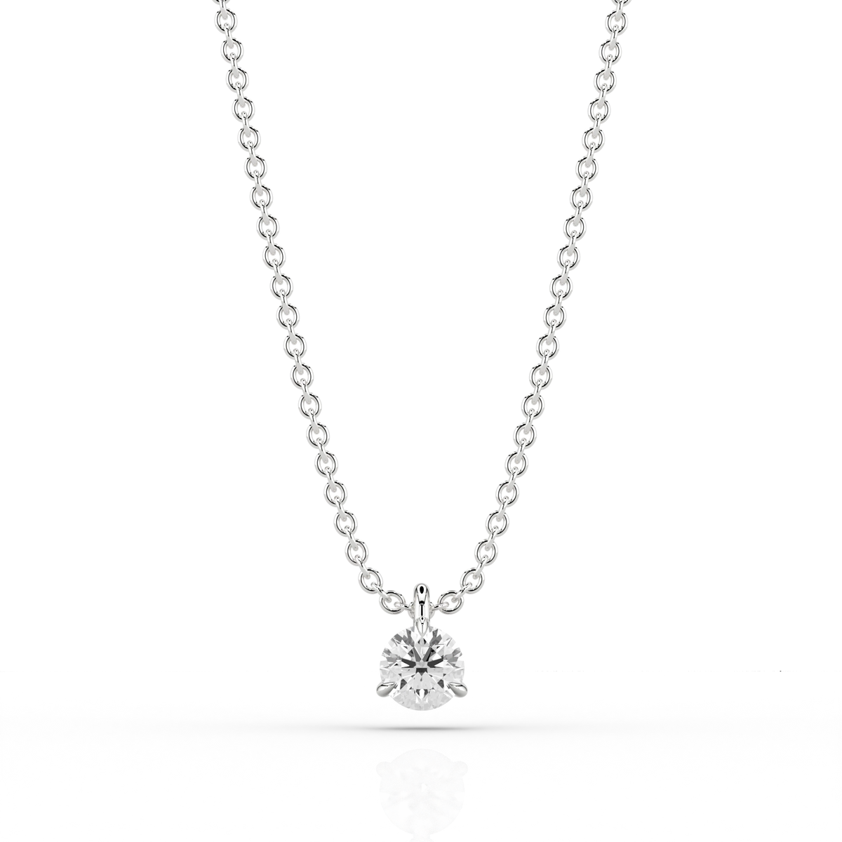 Nacelle Claw 0.30ct Pendant in 9ct White Gold