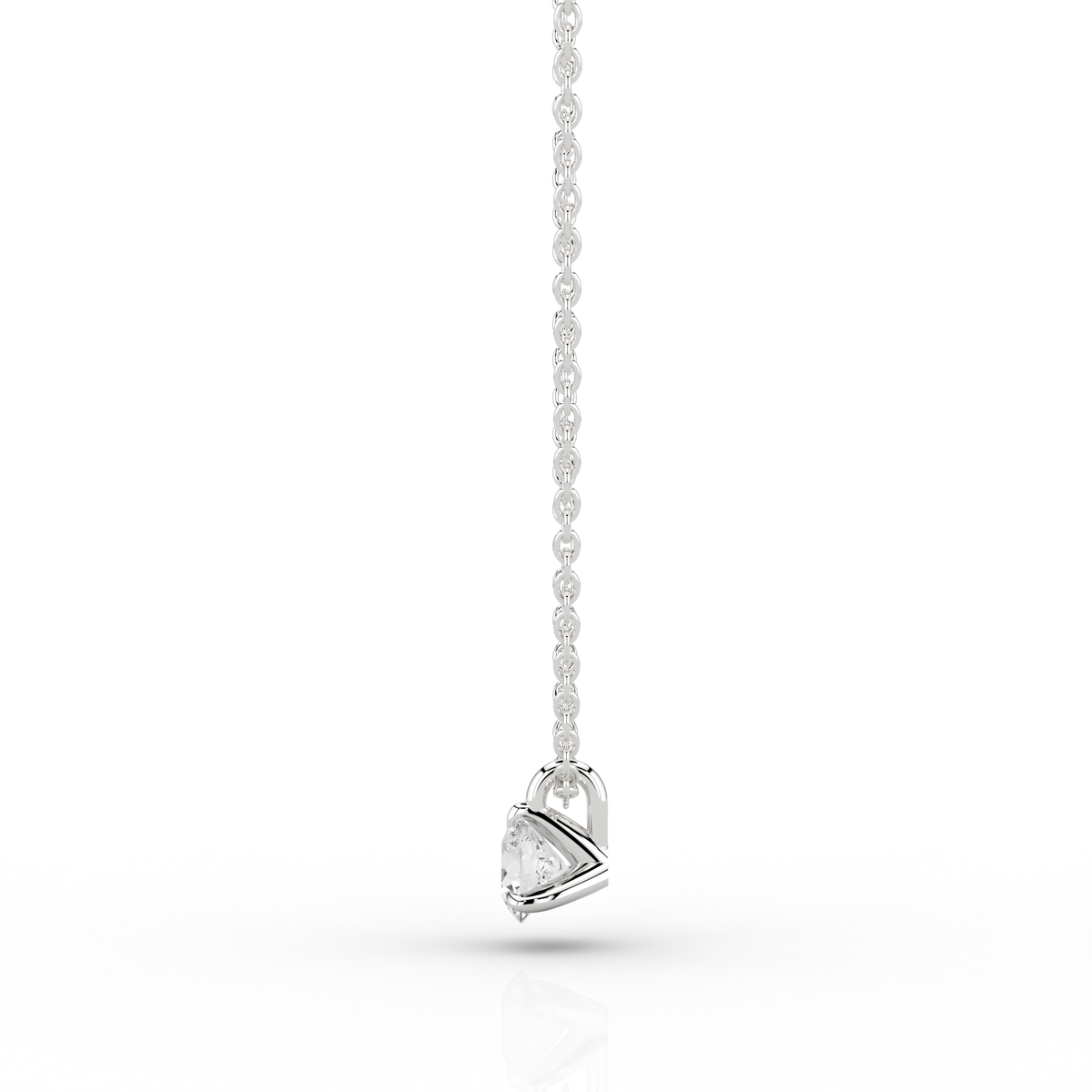 Nacelle Claw 0.30ct Pendant in 9ct White Gold