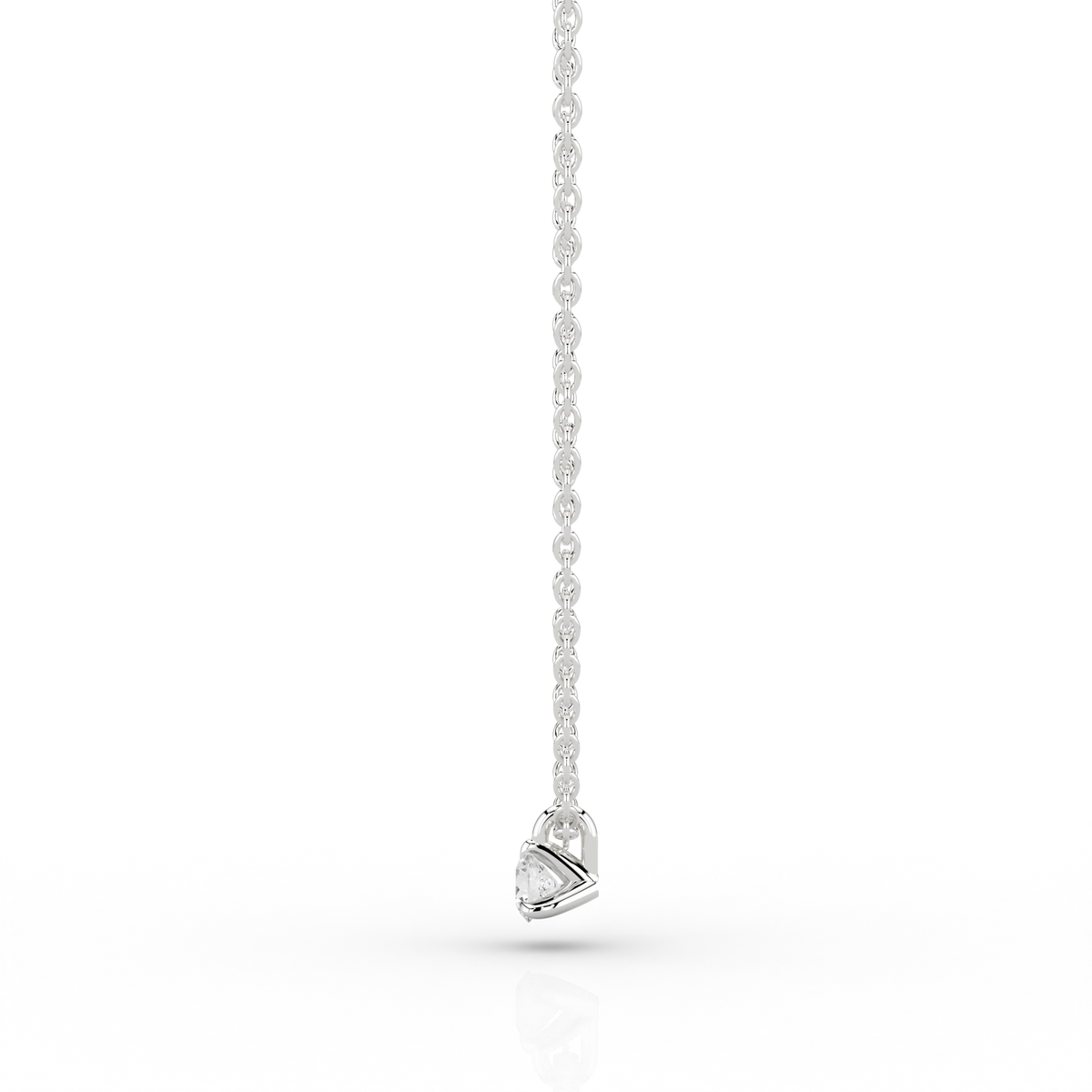 Nacelle Claw 0.10ct Pendant in 9ct White Gold