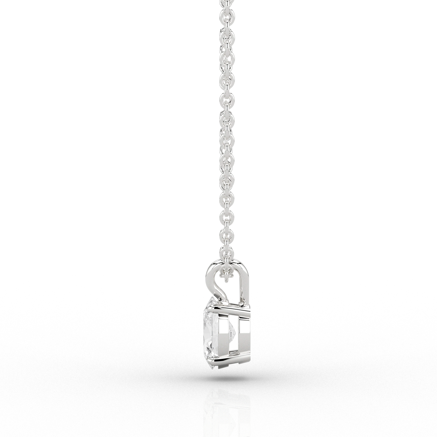 Oval Cut 0.84ct Pendant in Platinum