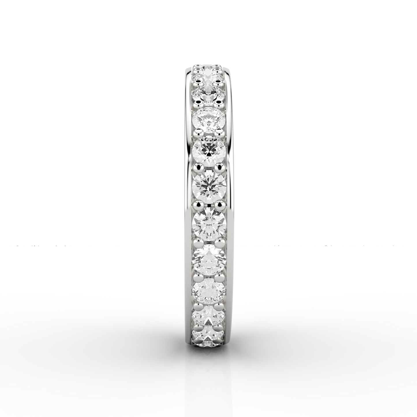 Wide Grain Set Full Eternity Ring