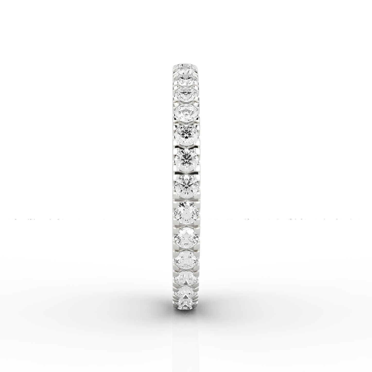 Medium Micro Set Full Eternity Ring in Platinum