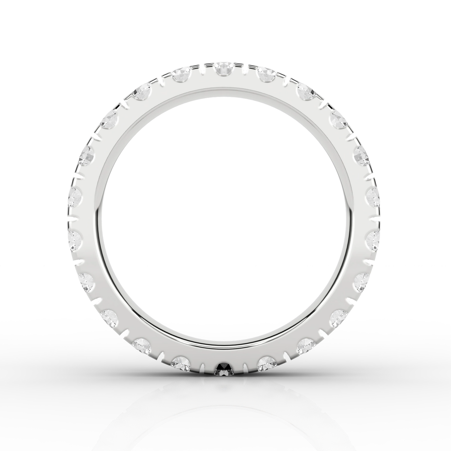 Wide Micro Set Full Eternity Ring